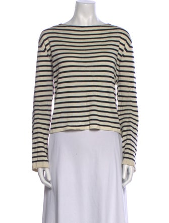 Khaite Silk Striped Top
