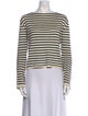 Khaite Silk Striped Top