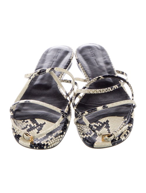 Khaite Leather Printed Sandals
