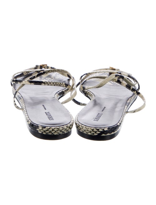 Khaite Leather Printed Sandals