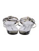 Khaite Leather Printed Sandals