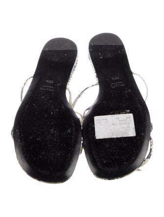 Khaite Leather Printed Sandals