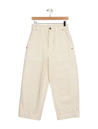 Khaite High-Rise Wide Leg Jeans