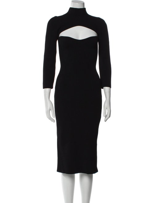 Khaite Turtleneck Midi Length Dress