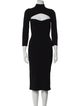 Khaite Turtleneck Midi Length Dress