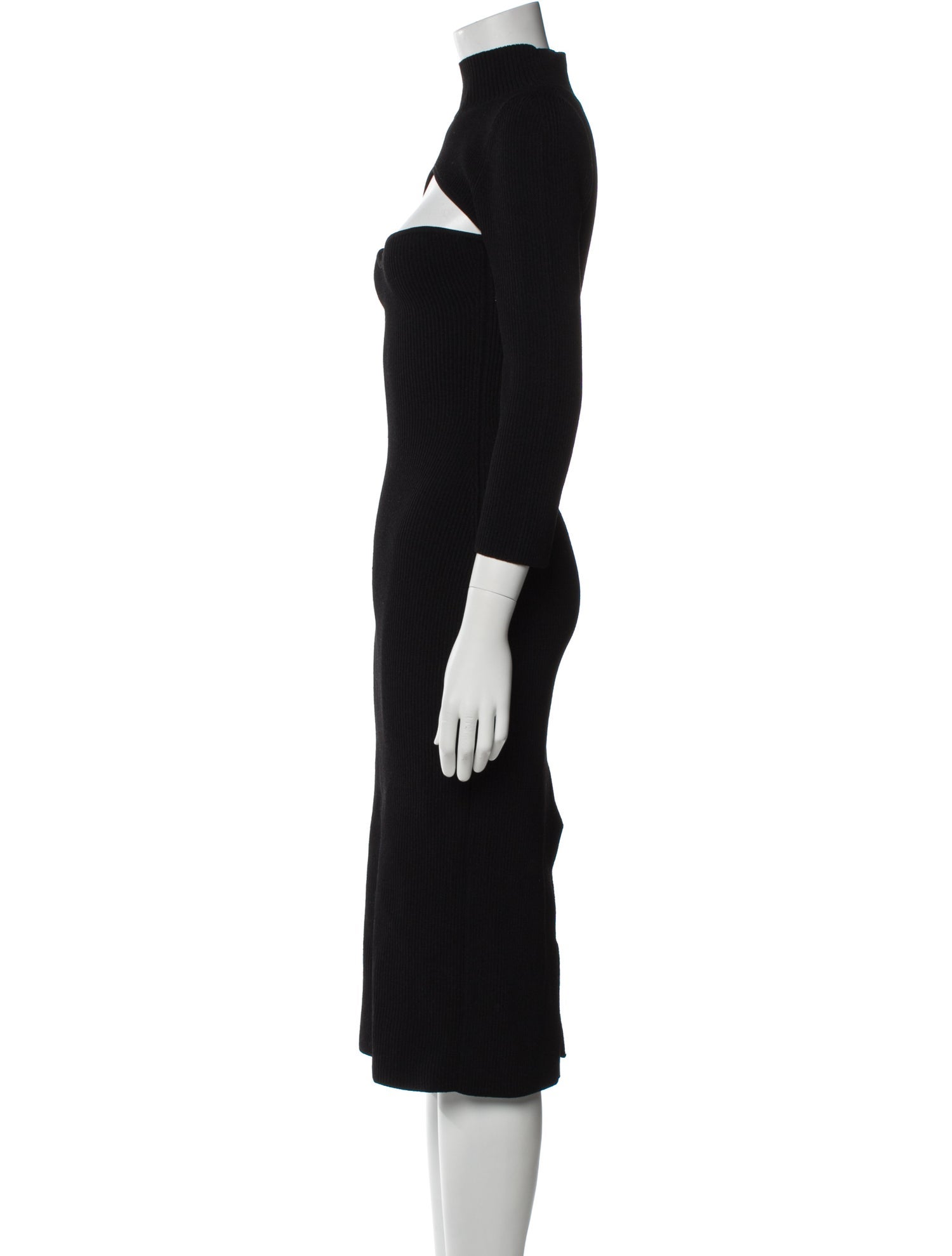 Khaite Turtleneck Midi Length Dress