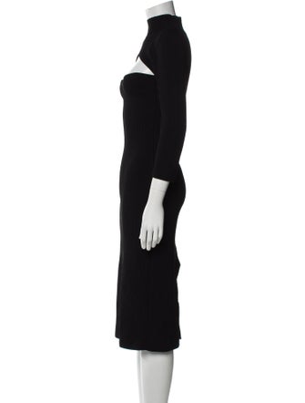 Khaite Turtleneck Midi Length Dress