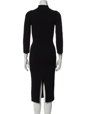 Khaite Turtleneck Midi Length Dress