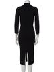 Khaite Turtleneck Midi Length Dress