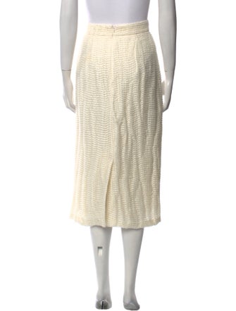 Khaite Linen Midi Length Skirt