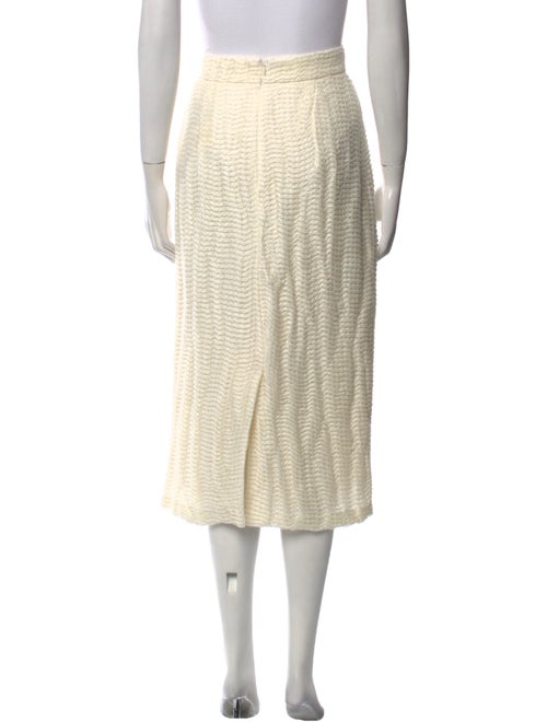 Khaite Linen Midi Length Skirt