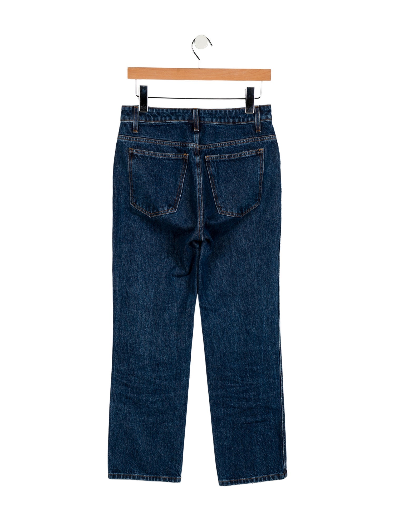 Khaite High-Rise Straight Leg Jeans