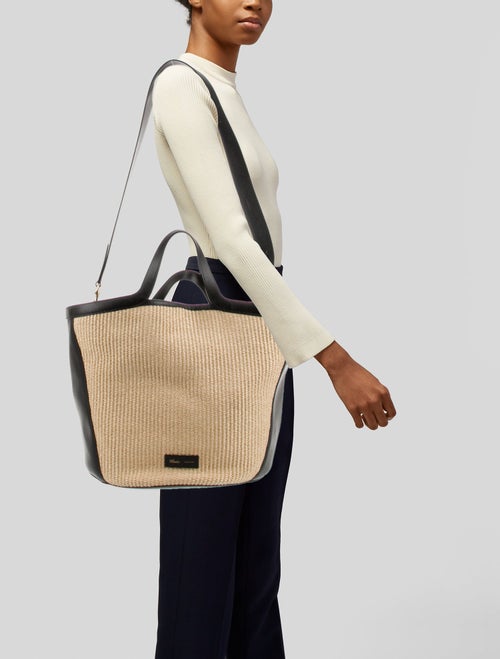 Khaite Raffia Bucket Bag