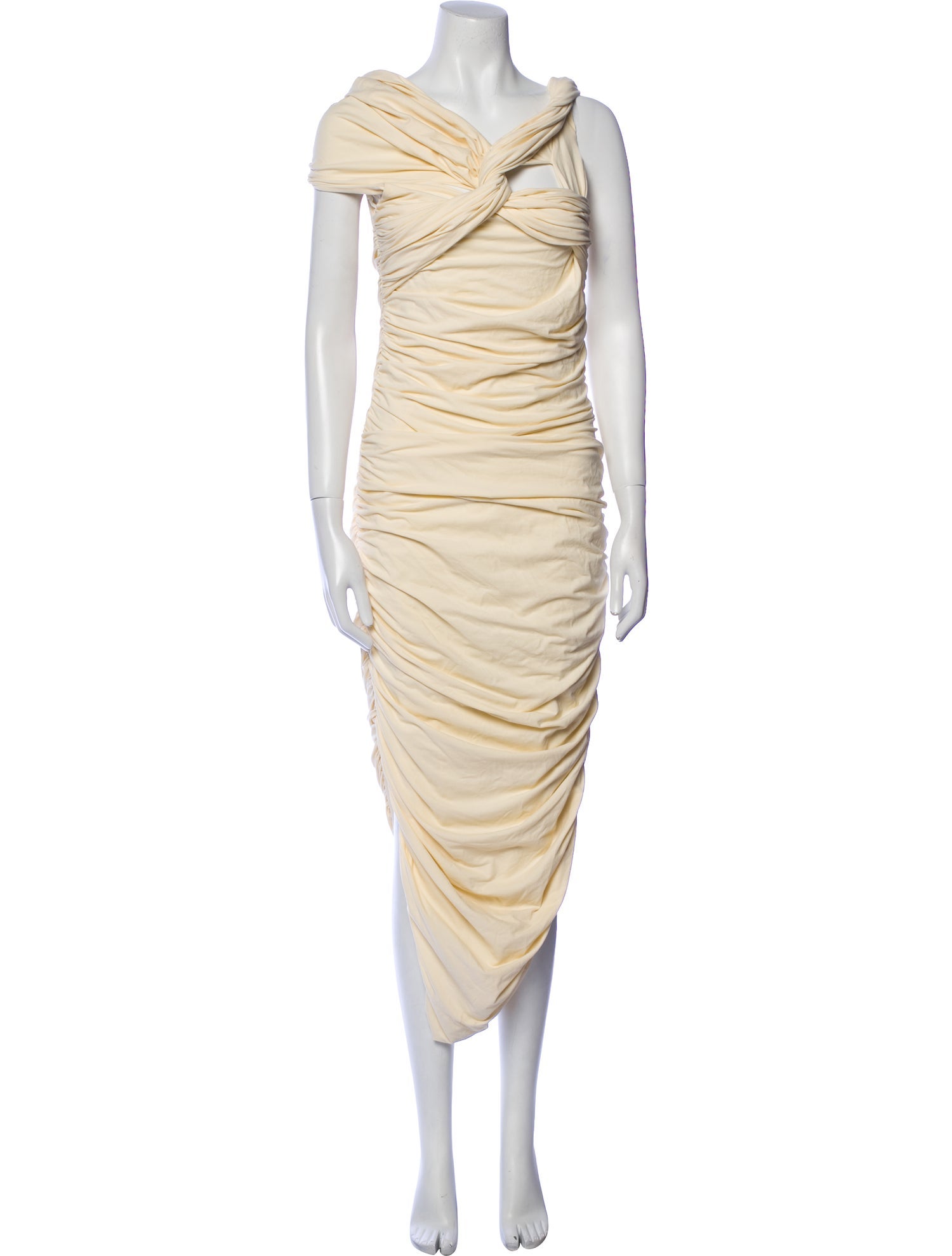 Khaite Cowl Neck Long Dress