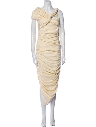 Khaite Cowl Neck Long Dress