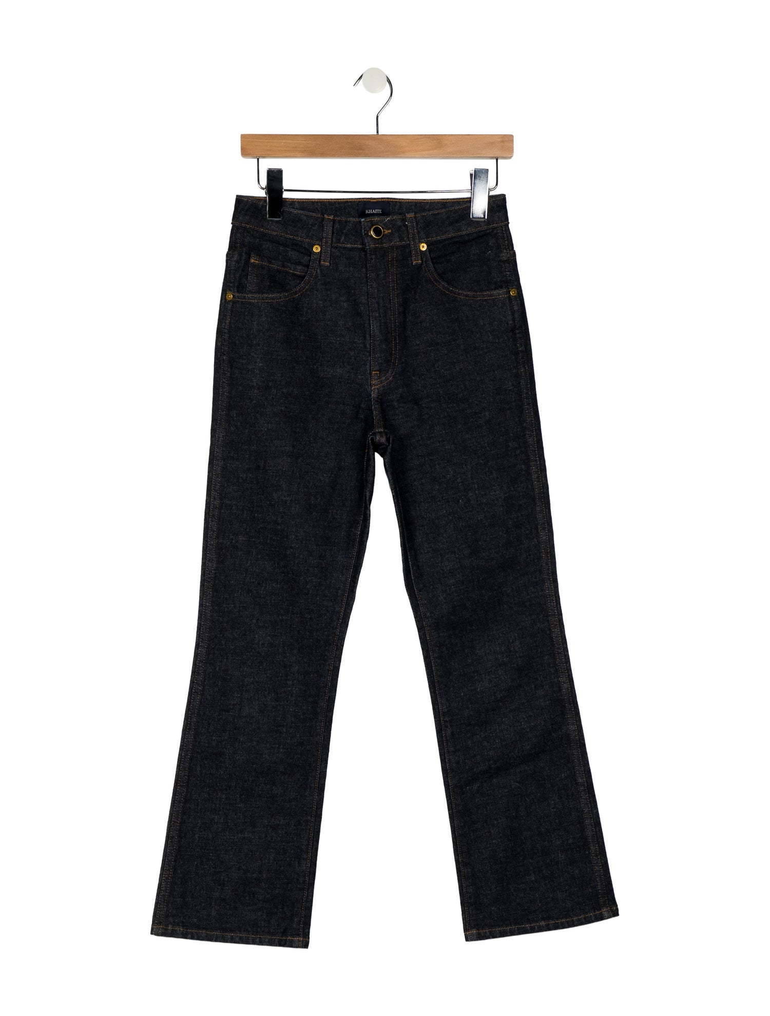 Khaite High-Rise Wide Leg Jeans