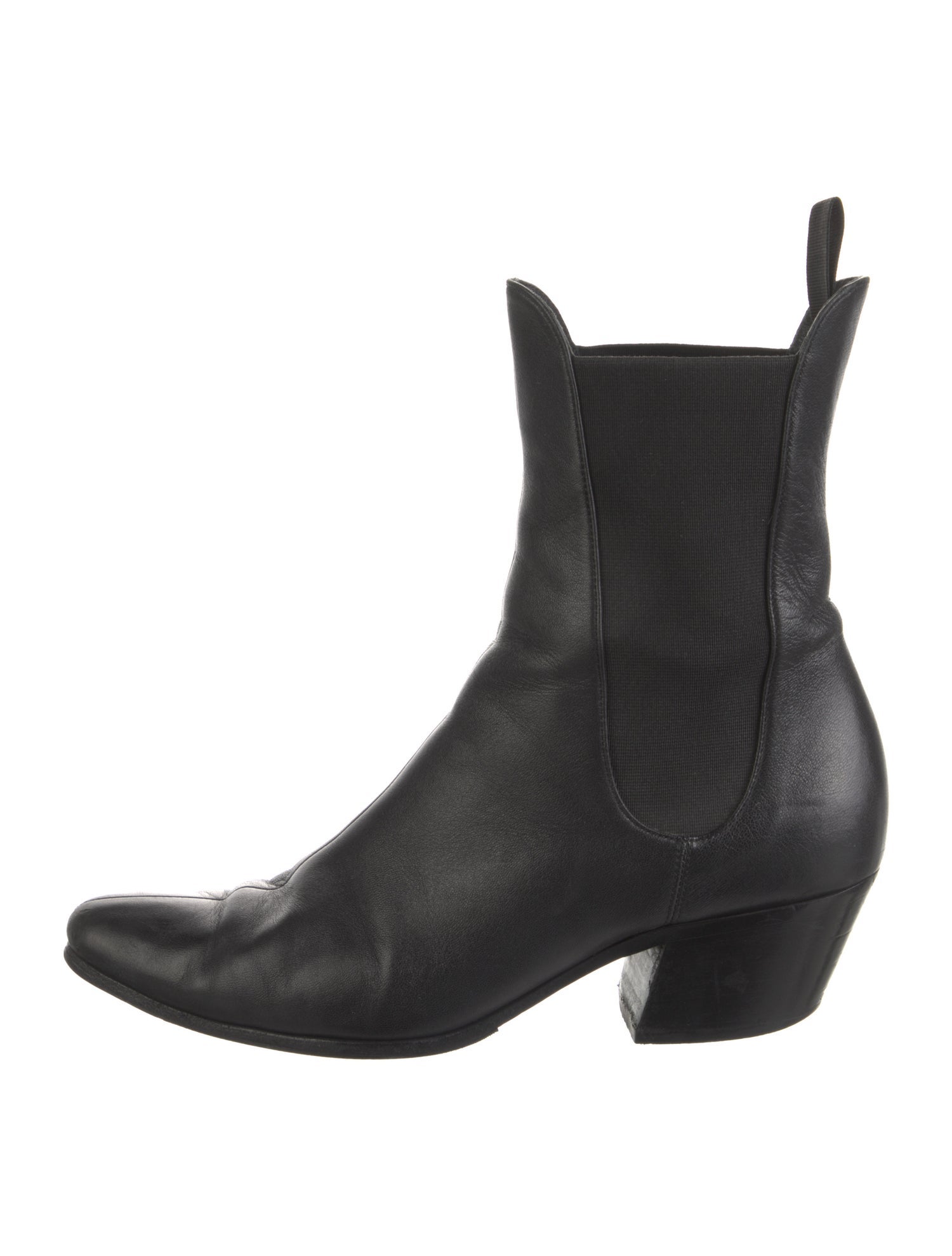 Khaite Leather Chelsea Boots
