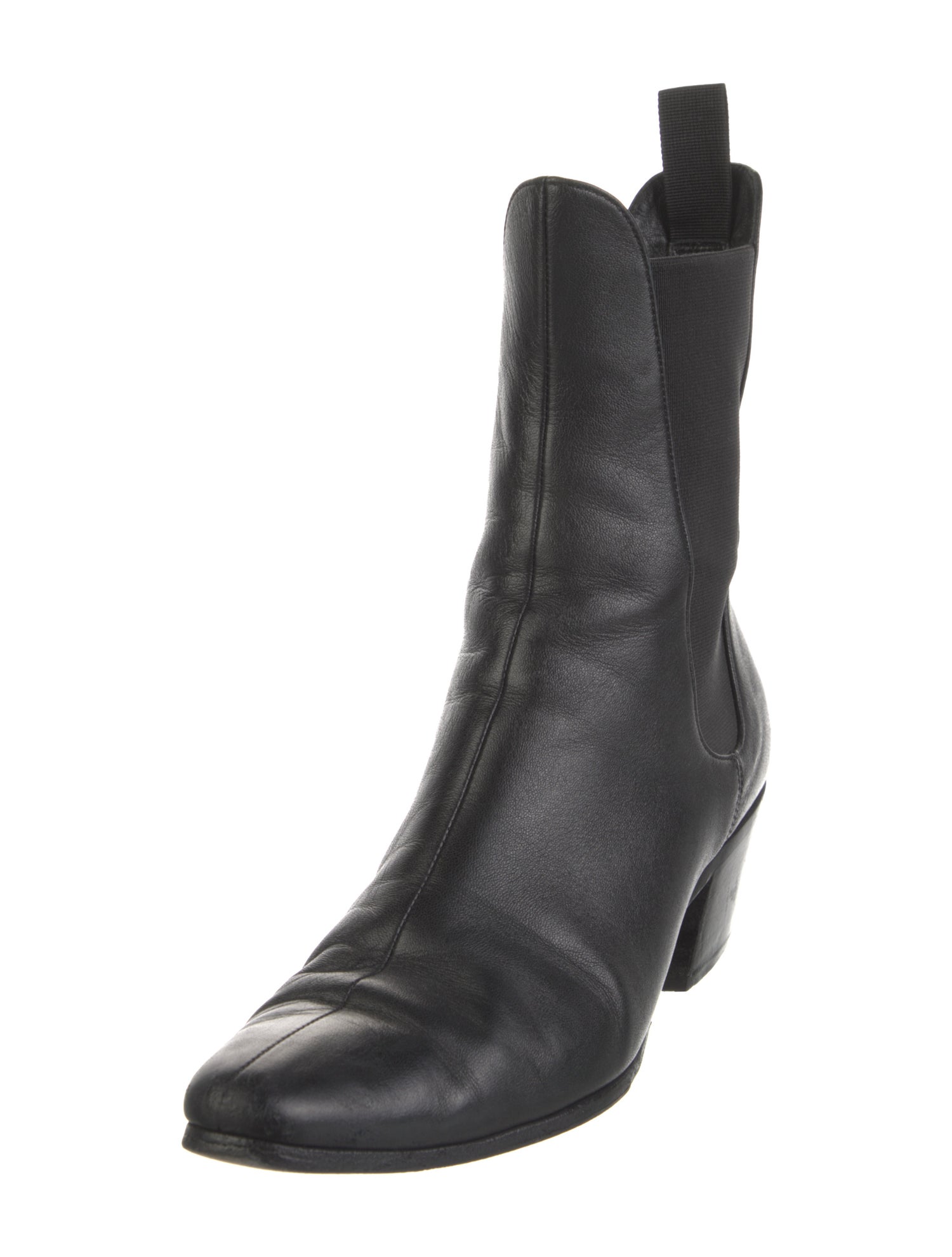 Khaite Leather Chelsea Boots