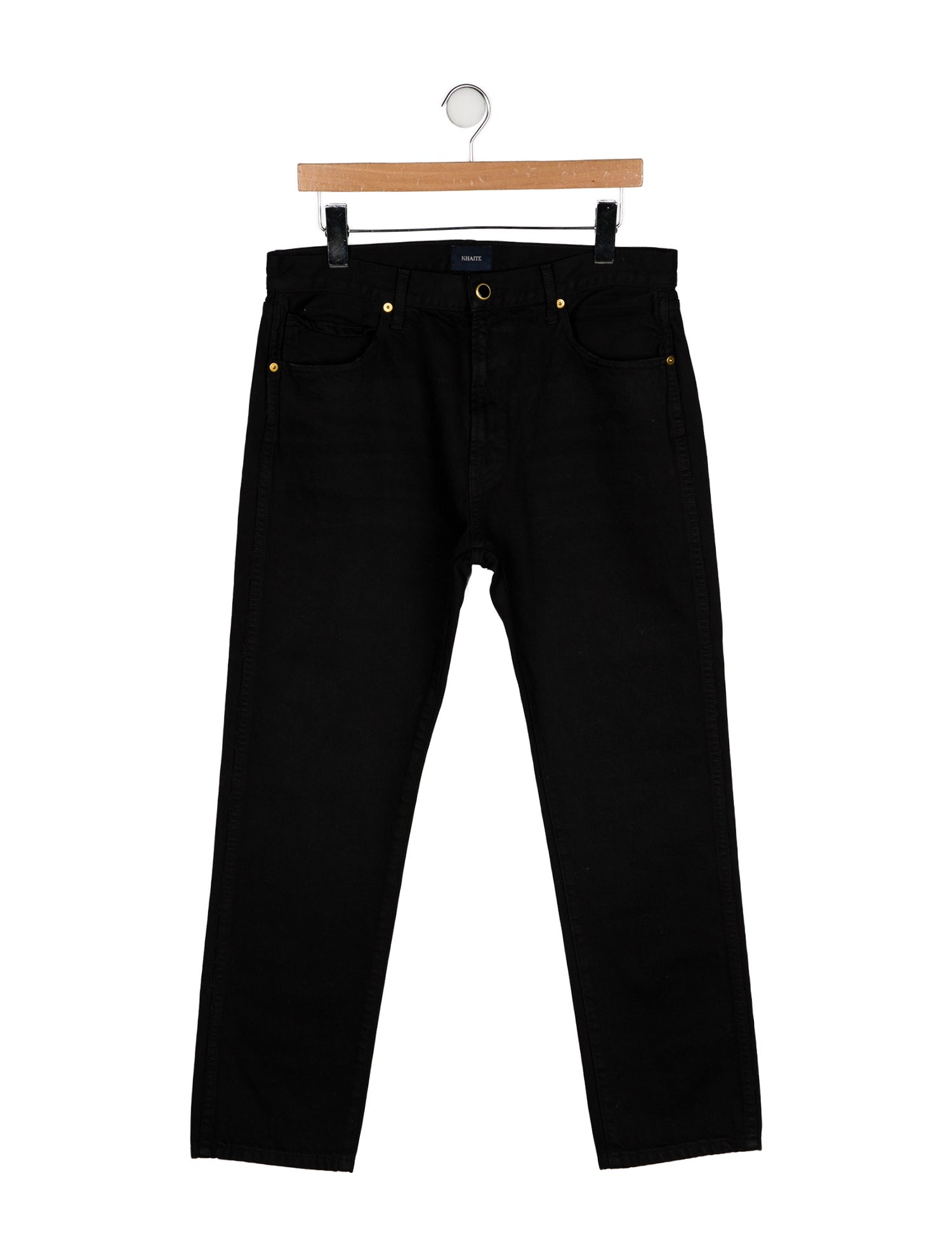 Khaite High-Rise Straight Leg Jeans
