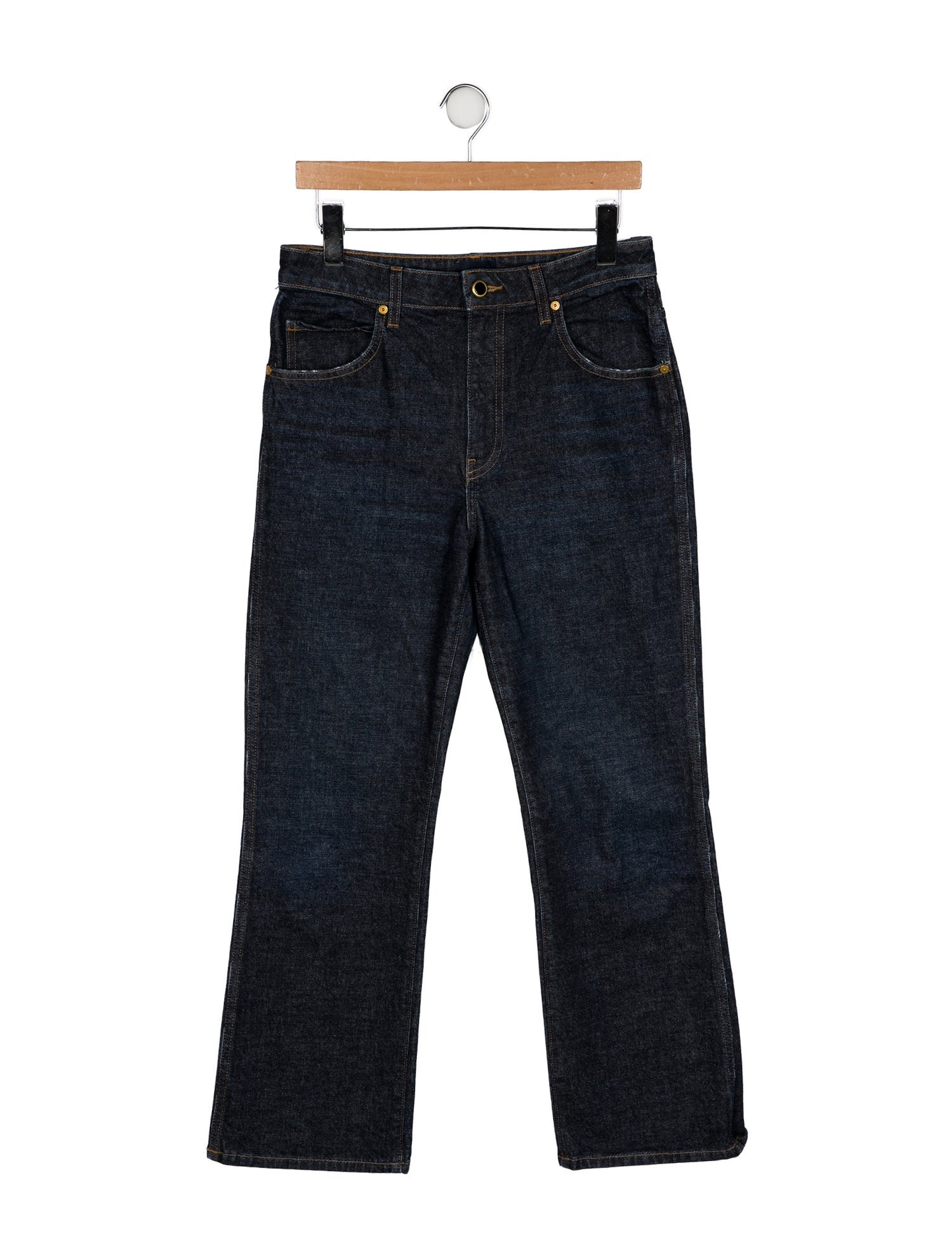 Khaite High-Rise Wide Leg Jeans