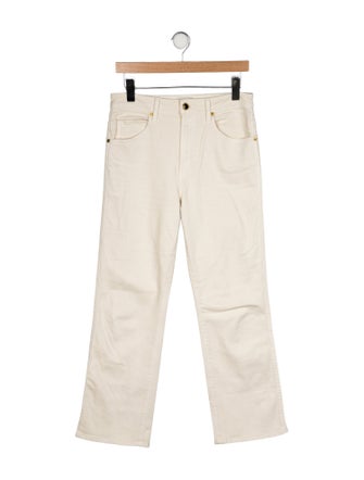 Khaite High-Rise Wide Leg Jeans