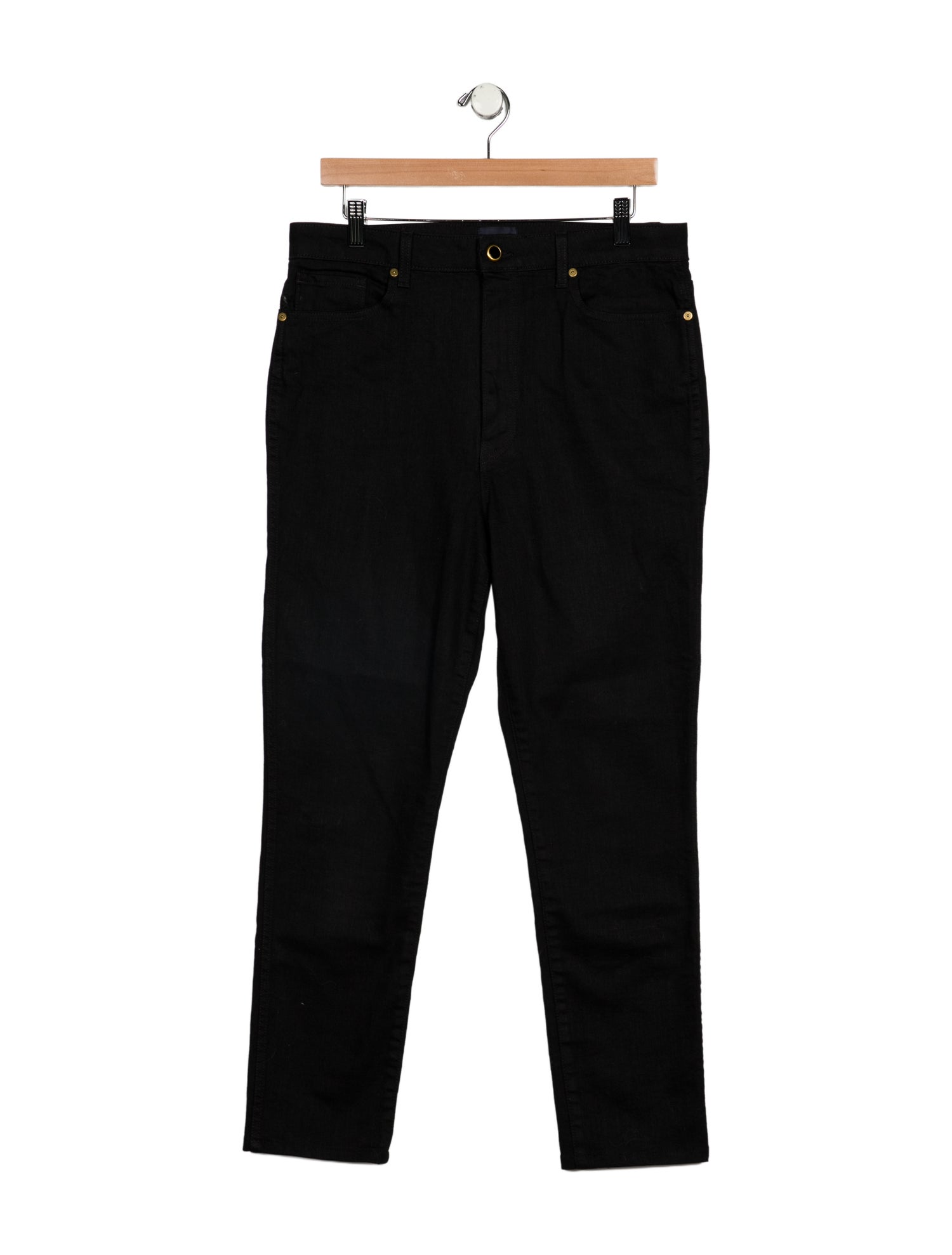 Khaite High-Rise Straight Leg Jeans