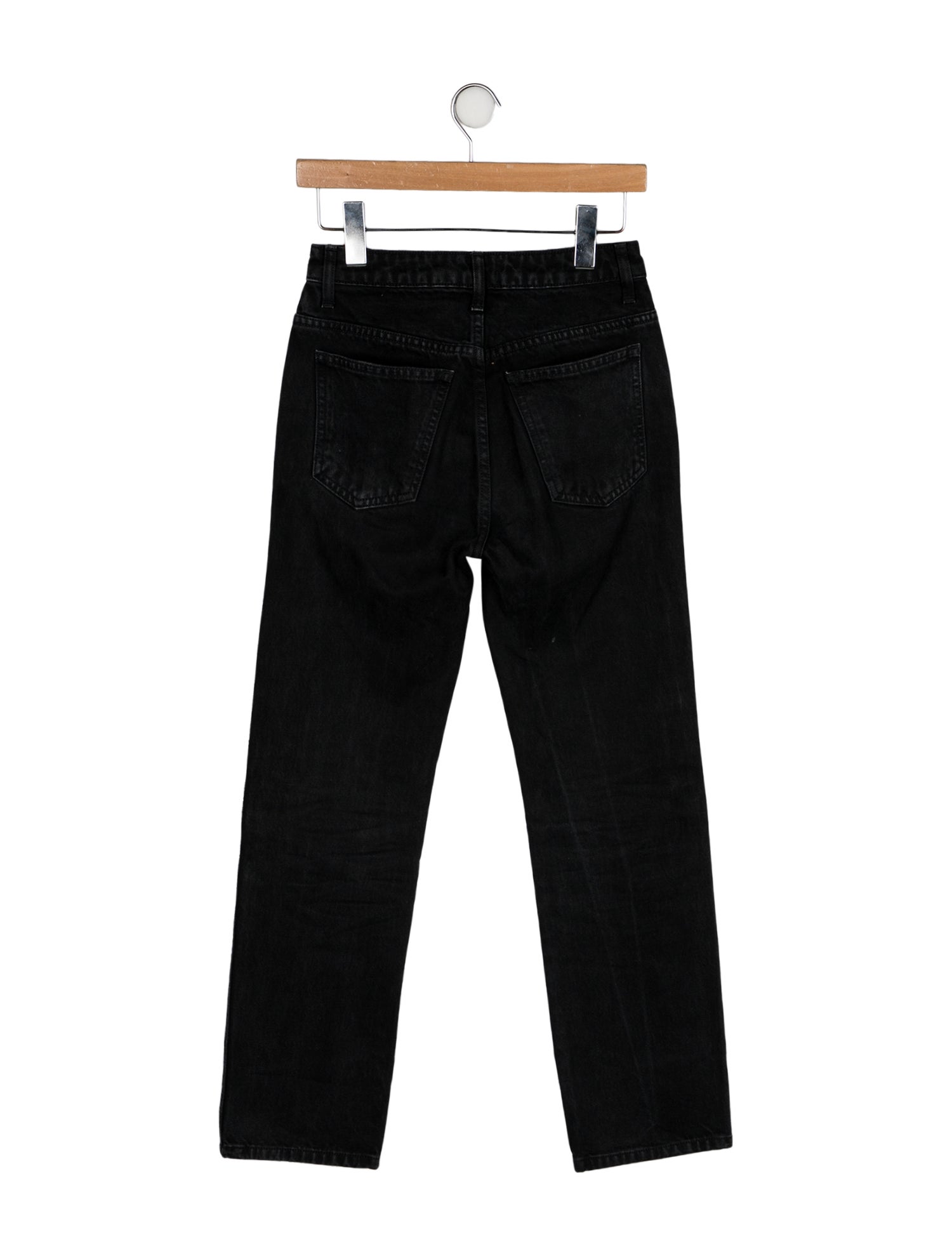 Khaite Mid-Rise Straight Leg Jeans