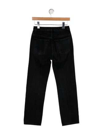 Khaite Mid-Rise Straight Leg Jeans