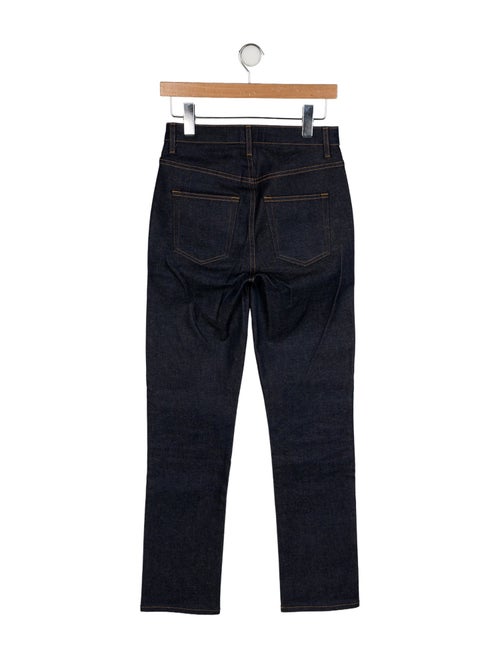 Khaite High-Rise Straight Leg Jeans