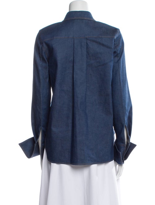 Khaite Long Sleeve Button-Up Top