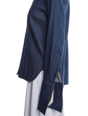 Khaite Long Sleeve Button-Up Top