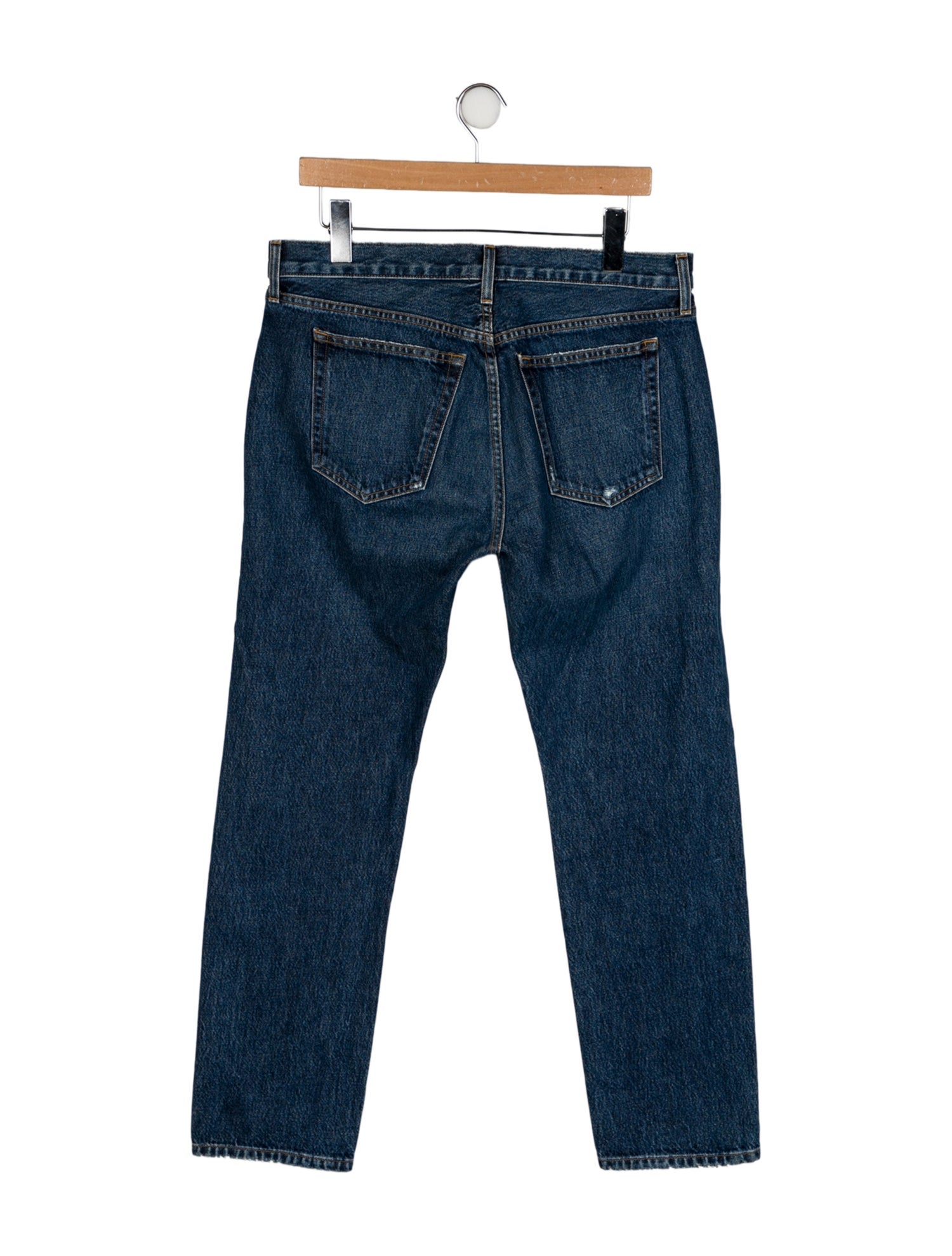 Khaite Mid-Rise Straight Leg Jeans