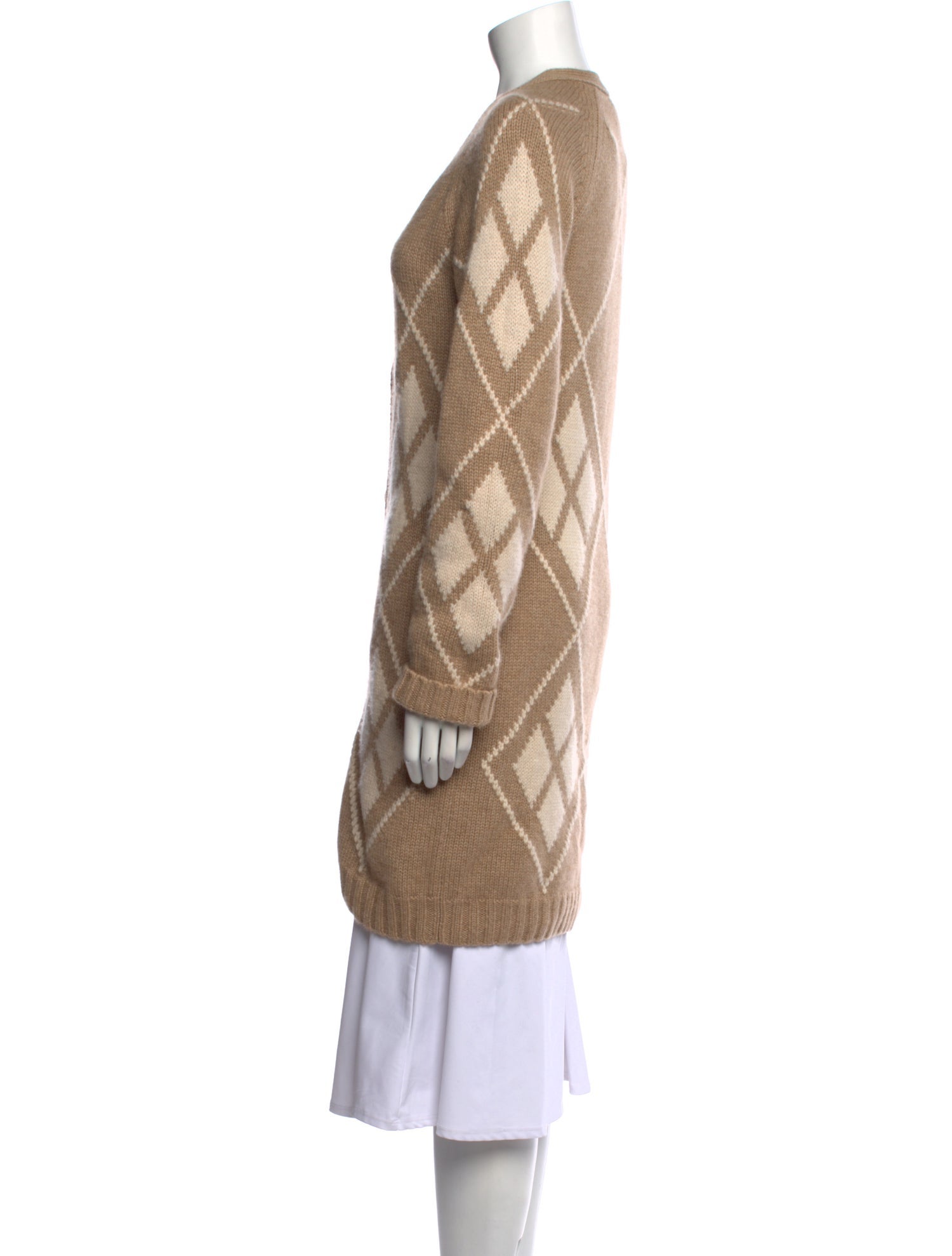 Khaite Cashmere Plaid Print Sweater