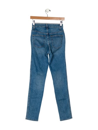 Khaite Mid-Rise Skinny Leg Jeans