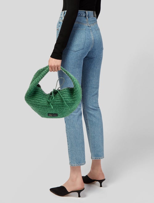 Khaite Raffia Top Handle Bag