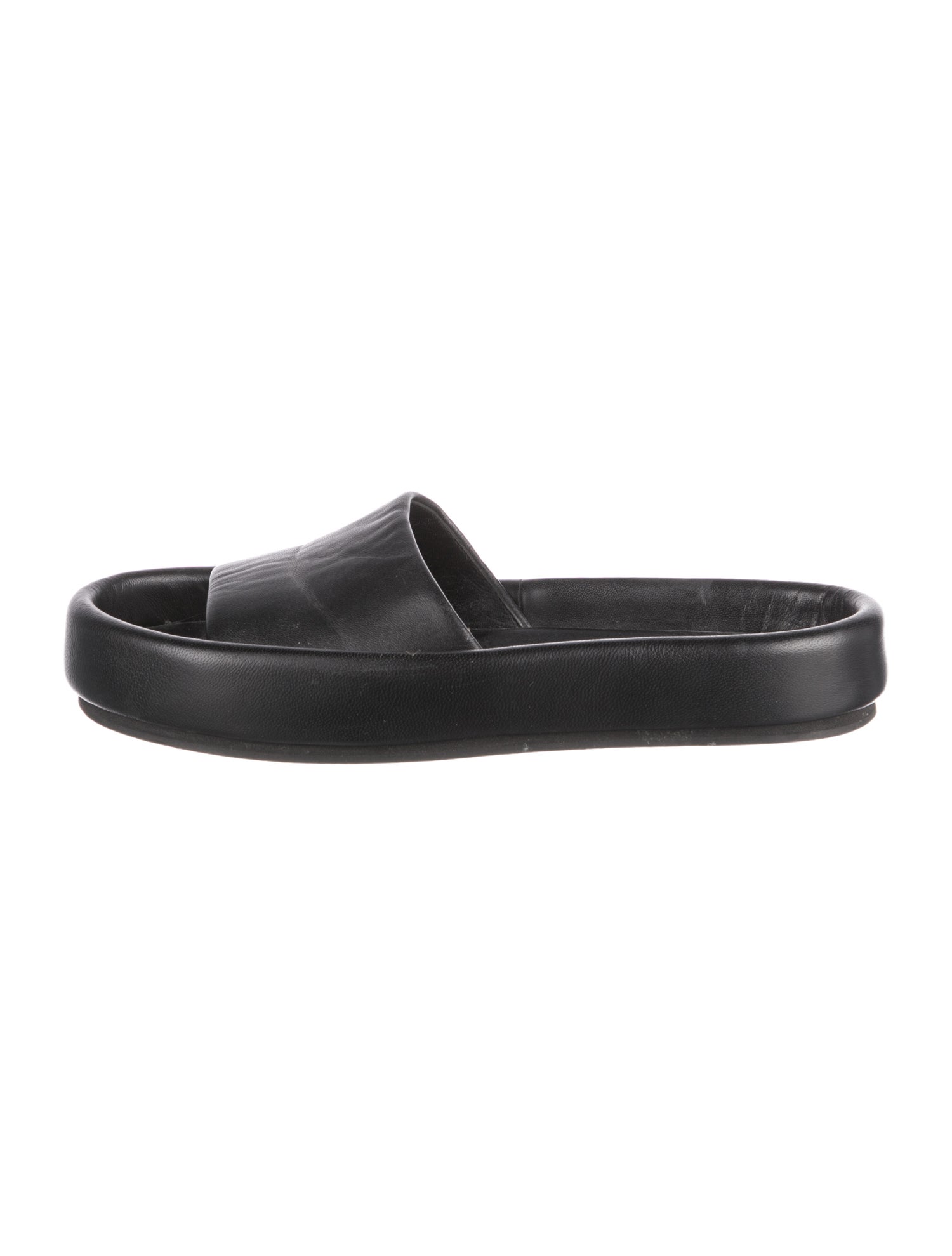 Khaite Leather Slides