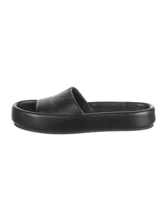 Khaite Leather Slides