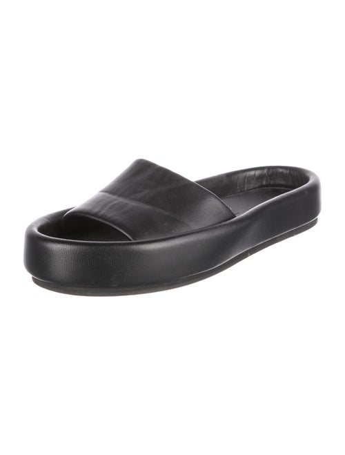 Khaite Leather Slides