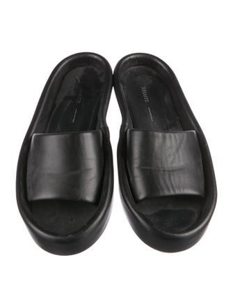 Khaite Leather Slides
