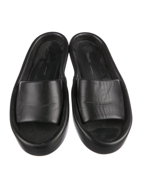 Khaite Leather Slides