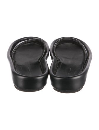 Khaite Leather Slides