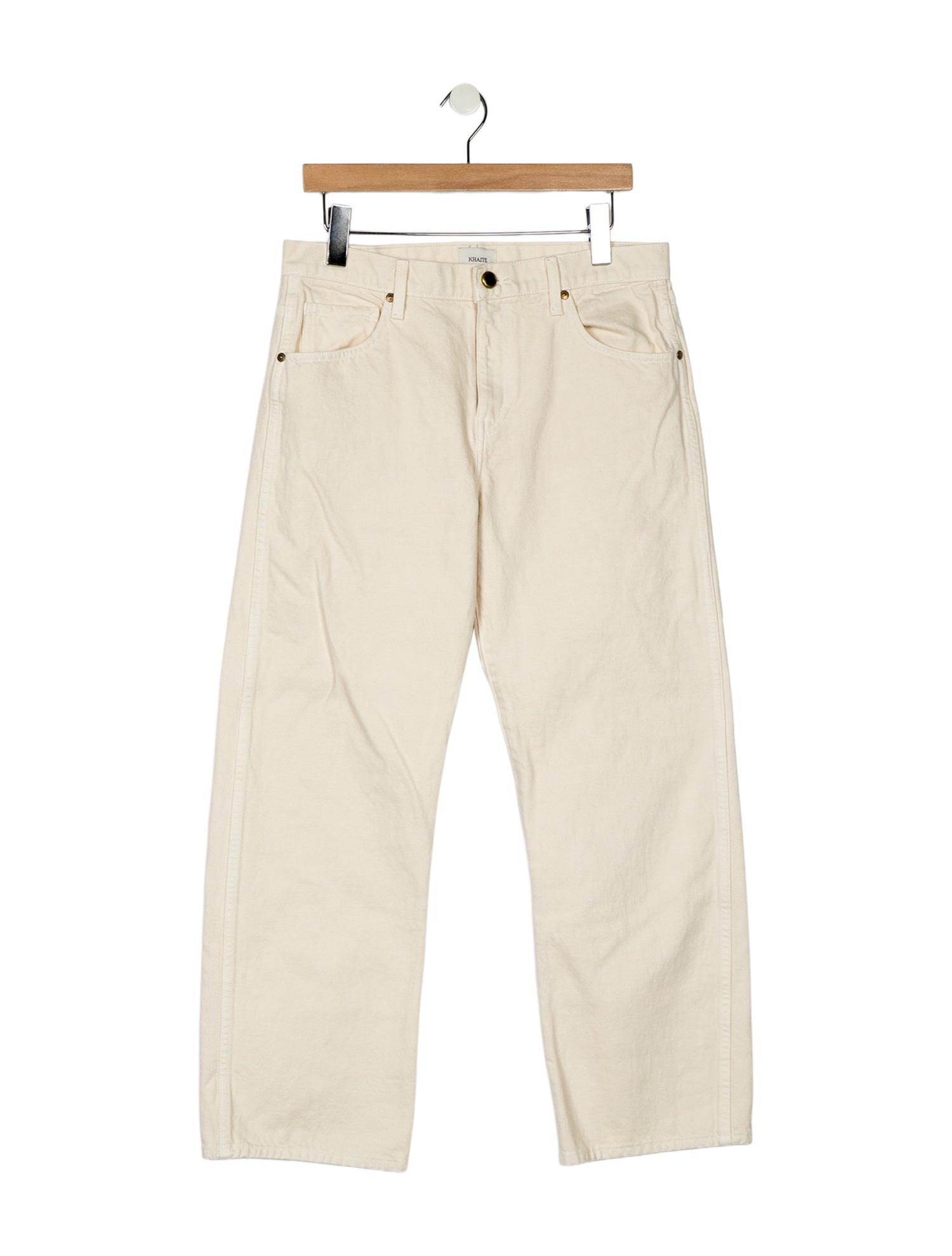 Khaite Mid-Rise Wide Leg Jeans