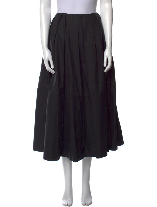Khaite Pleated Accents Midi Length Skirt