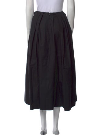 Khaite Pleated Accents Midi Length Skirt