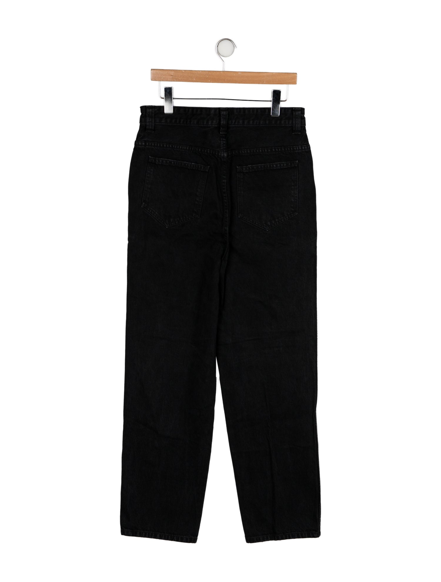 Khaite High-Rise Straight Leg Jeans