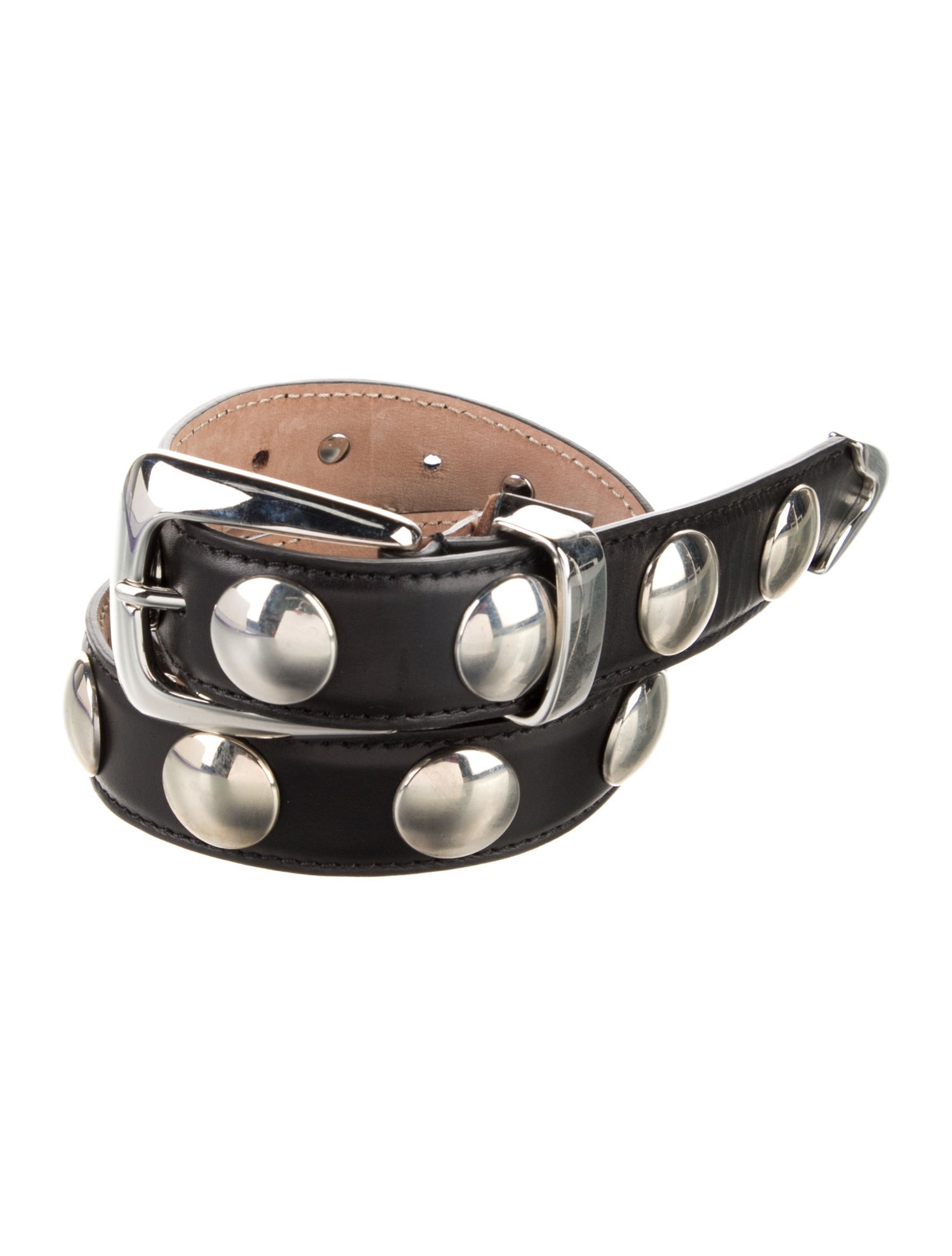 Khaite Leather Studded Accents Belt