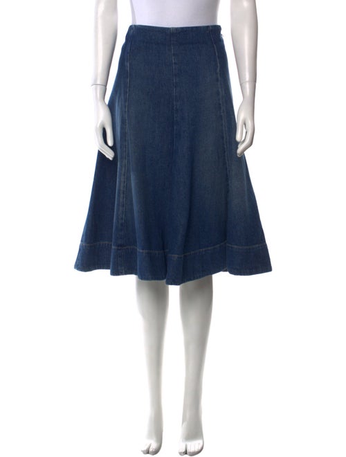 Khaite Pleated Accents Knee-Length Skirt