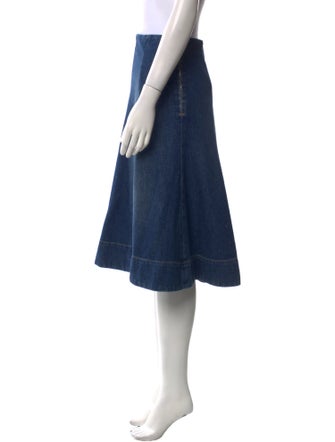 Khaite Pleated Accents Knee-Length Skirt