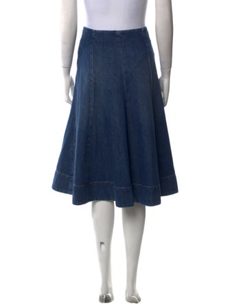 Khaite Pleated Accents Knee-Length Skirt