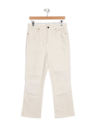 Khaite High-Rise Straight Leg Jeans